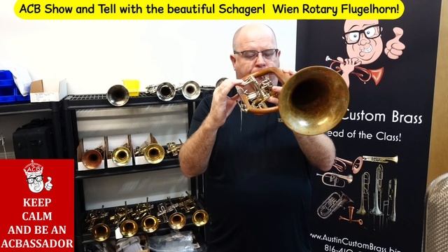 Check out this amazing Schagerl Wien Rotary Flugelhorn in raw brass! ACB Show and Tell смотреть онлайн