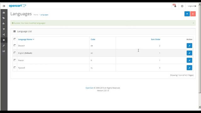 OpenCart 2.x. How To Install A New Language And Set Default Frontend/Backend Language смотреть онлайн