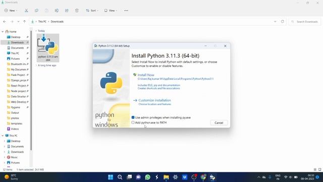 How to install latest version of Python on Windows 11! смотреть онлайн