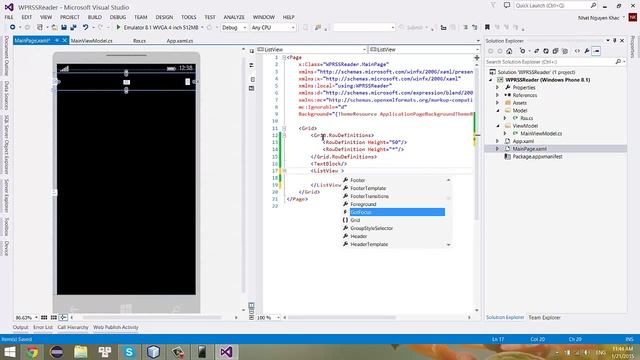 Windows Phone 8.1 Rss Reader смотреть онлайн