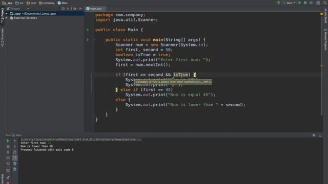 Уроки Java для начинающих | #7 - Условные операторы смотреть онлайн
