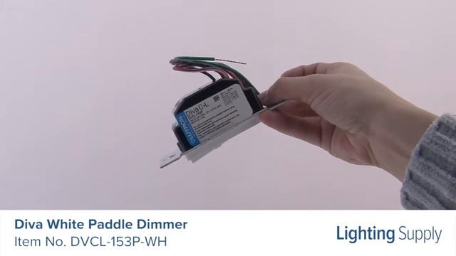 Lutron Diva White Paddle Dimmer (DVCL-153P-WH) смотреть онлайн
