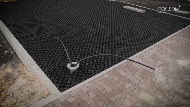 Из чего сделаны пешеходные дорожки во дворе? | Проекты ПСК Дом смотреть онлайн