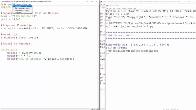 Socket Programiranje Python - 4 - Jednosmerna Chat Veza смотреть онлайн