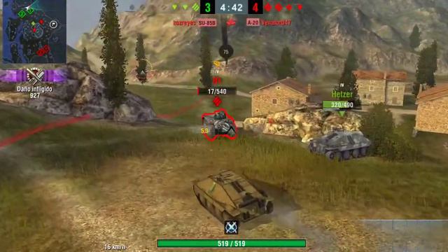 WOT Blitz | Hetzer Kame SP | 4 Kills | Maestry смотреть онлайн
