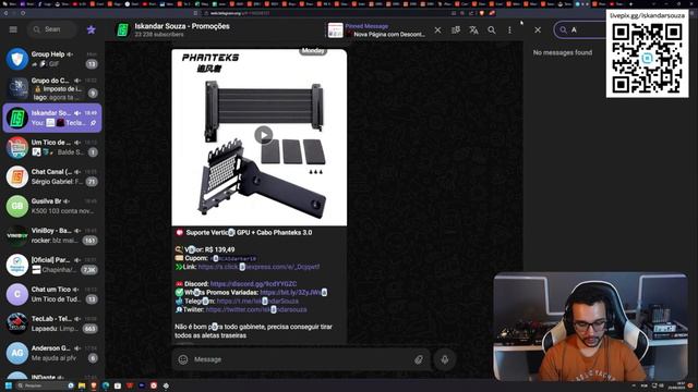 AO VIVO! TE Ajudo no seu PC GAMER via AliExpress - Cupons, Descontos e Dicas смотреть онлайн