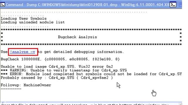 HOW TO ANALYSE MINIDUMP INFO BY DEBUGGING TOOL.avi смотреть онлайн