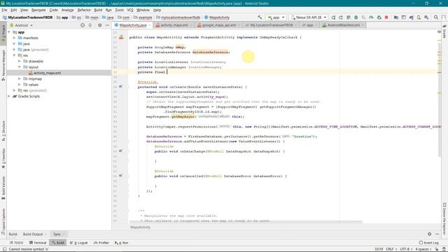 Create location tracking Android App by exchanging location information over Firebase database. смотреть онлайн