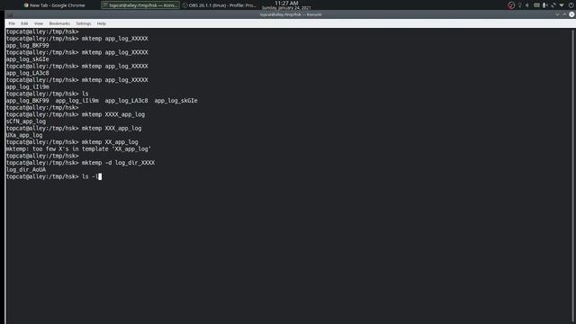 mktemp | Linux | Command Line смотреть онлайн