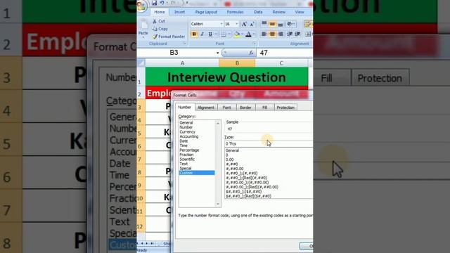 Interview Sawaal | Excel Format Cell Hacks l Add PCS & RS in Excel Cell at Once | Aman Raja Officia смотреть онлайн
