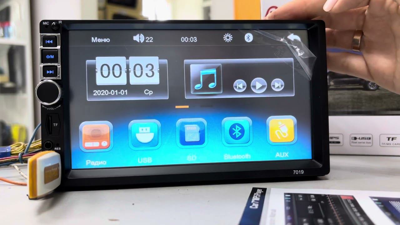 НОВАЯ Автомагнитола 2Din 7" Pioneer 7019 смотреть онлайн