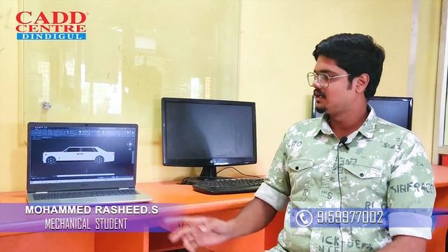 CADD CENTRE DINDIGUL | STUDENT REVIEW | MECHANICAL STUDENT | AUTOCAD смотреть онлайн