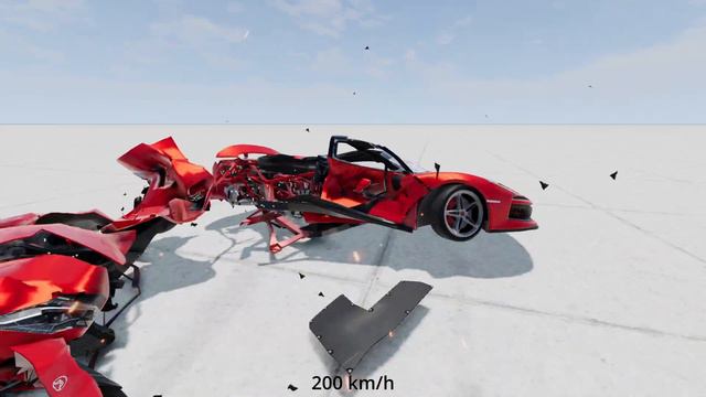 T-bone collision at different speeds (100, 200, 300) смотреть онлайн