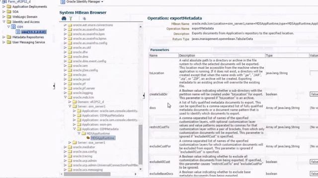 OIM 11G R2 How To Export MetaData From EM console смотреть онлайн