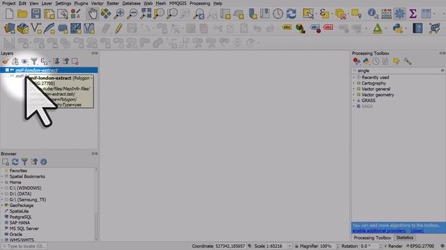 Work With MapInfo Files In QGIS