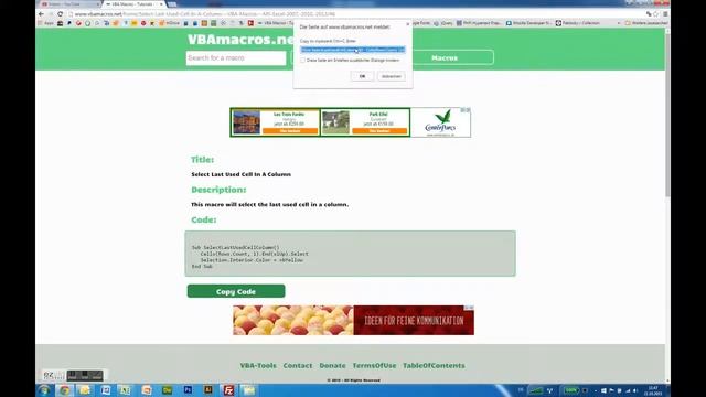 Select Last Used Cell In A Column - VBA Macros - Tutorial - MS Excel 2007 смотреть онлайн