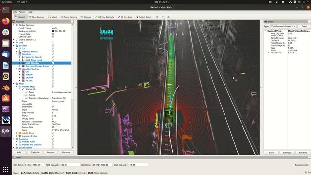 Autoware.AI v1.14.0, first demonstration by sample_moriyama_150324.bag смотреть онлайн