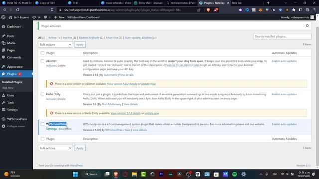How To Make a School Management System Using WordPress In 2023 [Step By Step Tutorial] смотреть онлайн