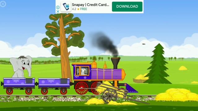 Train For Animals Game Play by BabyMagica || Children Learning || Animal game for Kids смотреть онлайн