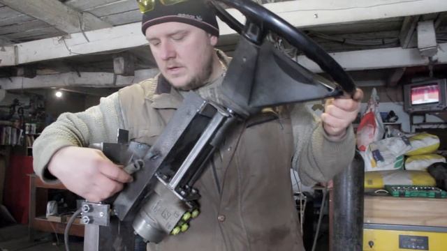 Рулевая колонка трактора Бизон своими руками. Часть 2. смотреть онлайн