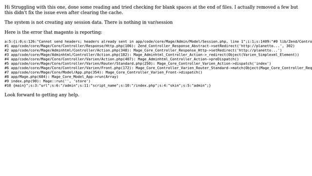 Magento: Magento Fails to Create Session and Shows Blank Screen After Login смотреть онлайн