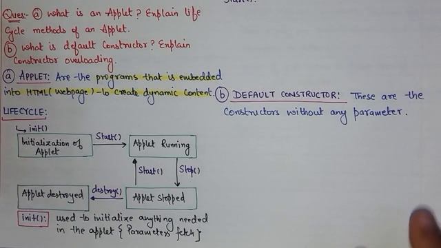 Applet Life Cycle, Constructor Overloading in Java - DOEACC NIELIT , Interview Tips смотреть онлайн