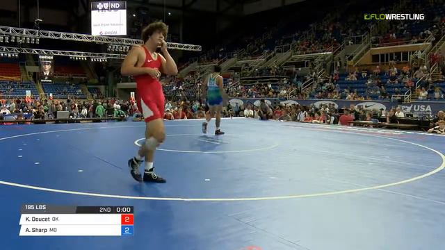 Cadet FS 195 Quarter-Finals - Konner Doucet (OK) vs. Ashton Sharp (MO) смотреть онлайн