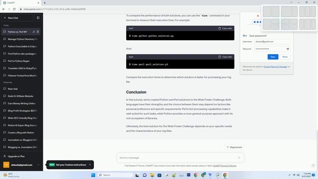 Comparison of Python and Perl solutions to Wide Finder challenge смотреть онлайн