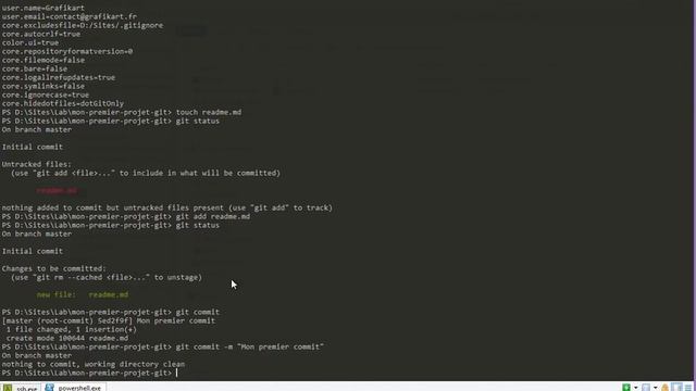 Comprendre Git (5/18) : Premiers commits смотреть онлайн