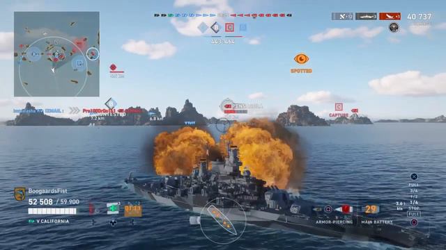 California Battleship Review | World of Warships Legends PS4 Xbox1 смотреть онлайн
