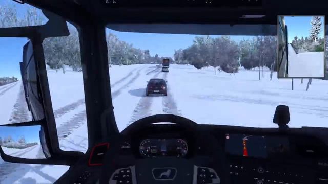 Euro Truck Simulator 2 Promods 2.68 Trondheim (NO) to Rovaniemi (FIN) Timelapse #4 смотреть онлайн
