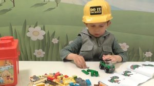Даник -строитель. Собираем и играем со стройплощадкой Лего Джуниорс. Часть 2