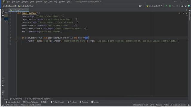 Basic Grading System-Python смотреть онлайн