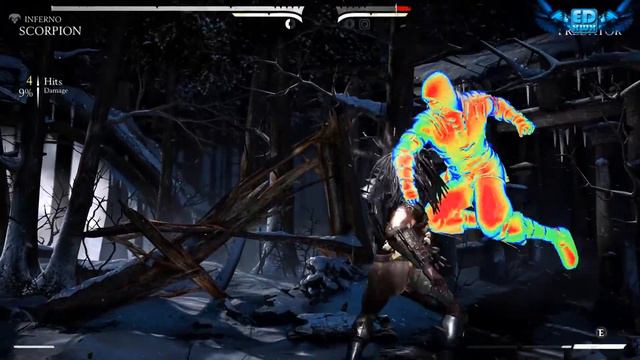 Mortal Kombat X Infrared Scorpion Vs PREDATOR Combat & Fatalities смотреть онлайн