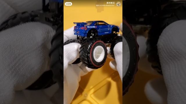 Hot Wheels Monster Trucks T-Hunt Nissan Skyline GTR R34 Openbox #hotwheelsmonstertruck #hotwheels