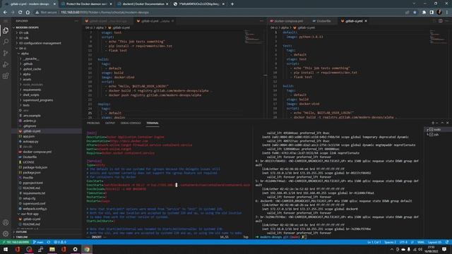05 Exposing the Docker Socket to our Gitlab Runner смотреть онлайн