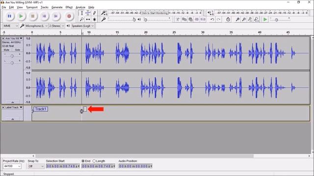 How to Split MP3 Audio into Multiple Tracks in Audacity смотреть онлайн