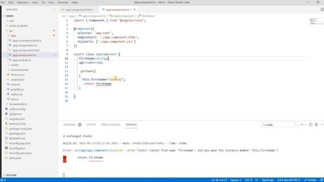 #3 Angular Typescript | Variables in Angular | Angular Tutorial смотреть онлайн