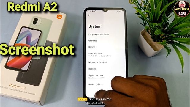 How To Take Screenshot In Redmi A2 | Redmi A2 Mai Long Screenshot Kaise Len