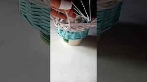 Бумажные трубочки... Загибка коса... Бумажная лоза... Плетение из лозы.. Простая загибка