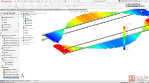 Расчёт железобетонной плиты в SOLIDWORKS Simulation