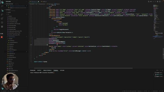 Strong Password Validation via Frontend in React смотреть онлайн
