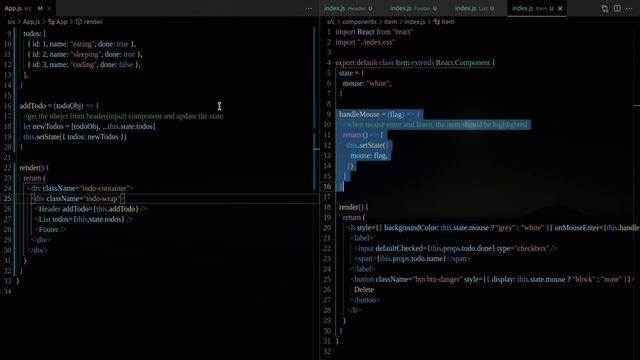 React Tutorial -- 15. Todo App смотреть онлайн