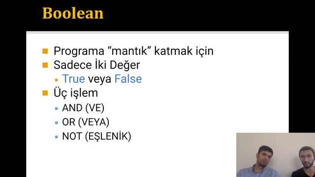 Hakkıyla Programlama 7 - Mantıksal Tür (Boolean) (Python) смотреть онлайн