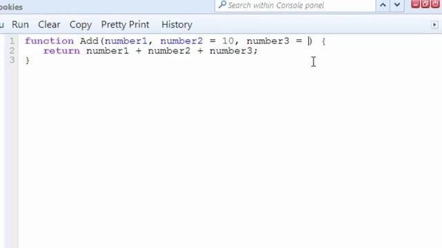 Function with Default Parameter Values in JavaScript EcmaScript 6 смотреть онлайн