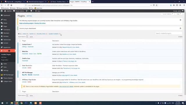 How to update WordPress Theme | OnePro Onepage WordPress Theme | AZ-Theme смотреть онлайн