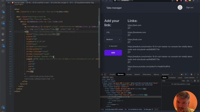 Improve CSS of Links List Component (Svelte + Tailwind) | Tabs Manager #13 смотреть онлайн