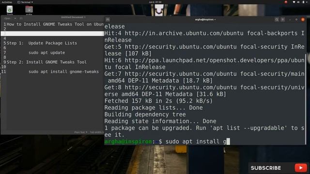 How to install GNOME Tweak Tool on Ubuntu 20.04 LTS | Customize Ubuntu || Linux смотреть онлайн