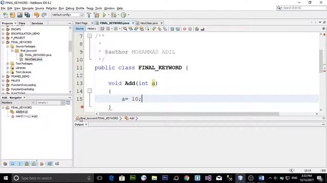 FINAL KEYWORD WITH PARAMETER OF METHOD OR FUNCTION IN JAVA (URDU / HINDI) смотреть онлайн