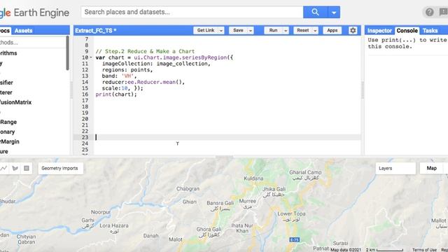 Extracting band values of Time-Series (Image Collection) using a Feature Collection in GEE смотреть онлайн